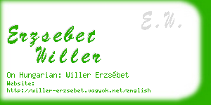 erzsebet willer business card